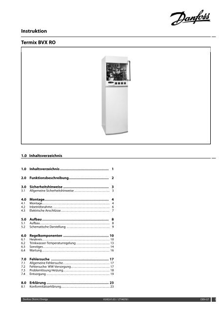 Instruktion Termix BVX RO - FernwÃ¤rme-Komponenten