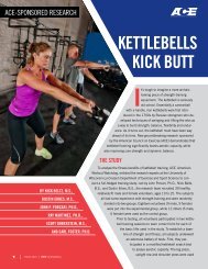 KeTTlebellS KicK buTT - American Council on Exercise