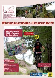 Mountainbike-Tourenheft 2015 Die schönsten MTB Touren im Sauerland  