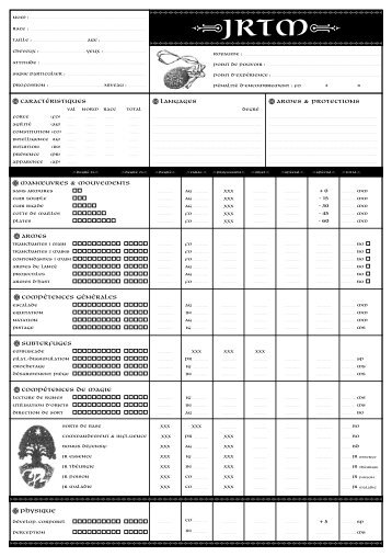 fiche JRTM (Page 1) - La Cour d' Obéron