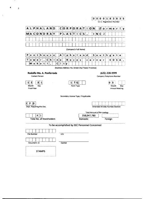 SEC 17-Q Form - June 30, 2010 - Alphaland Corporate