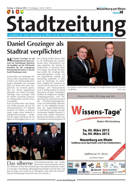 Stadtzeitung KW 05 - Stadt Neuenburg am Rhein