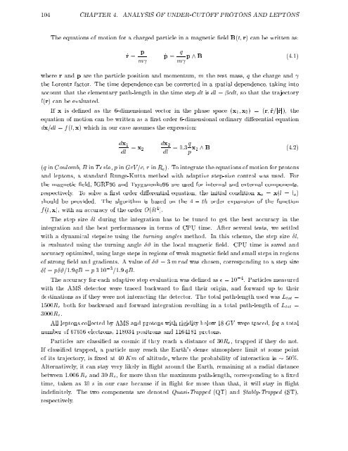 Study of Cosmic Ray fluxes in Low Earth Orbit (LEO) - AMS-02 Perugia