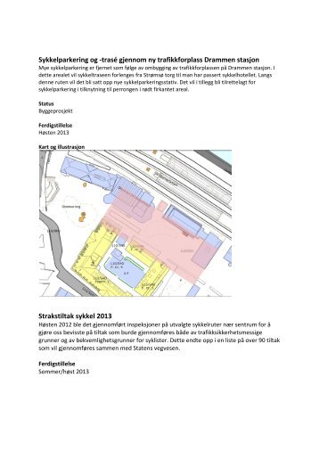 samlet oversikt over fysiske tiltak - Drammen kommune