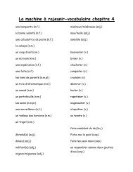 La machine Ã  rajeunir-vocabulaire chapitre 4 - madame-underhill