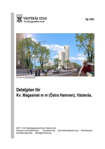 Planbeskrivning - VÃ¤sterÃ¥s stad