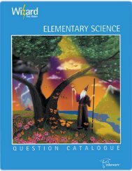 Elementary Science Question Catalogue Preview - Eduware