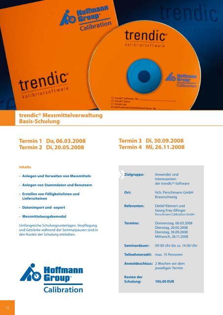 trendicÂ® Messmittelverwaltung Basis-Schulung - Perschmann ...