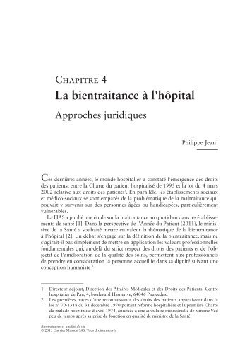 La bientraitance Ã  l'hÃ´pital - Decitre