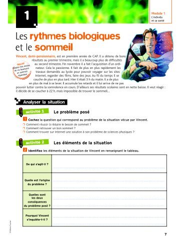 Les rythmes biologiques et le sommeil - Decitre