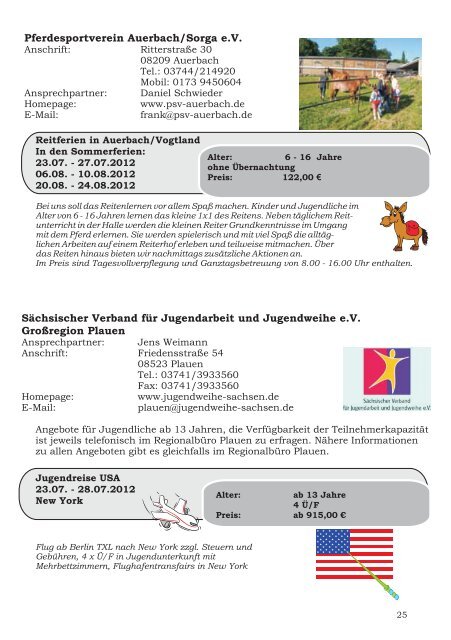 Ferienfetzer - Vogtlandkreisjugendring eV