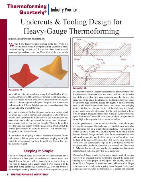 Third Quarter - SPE Thermoforming Division