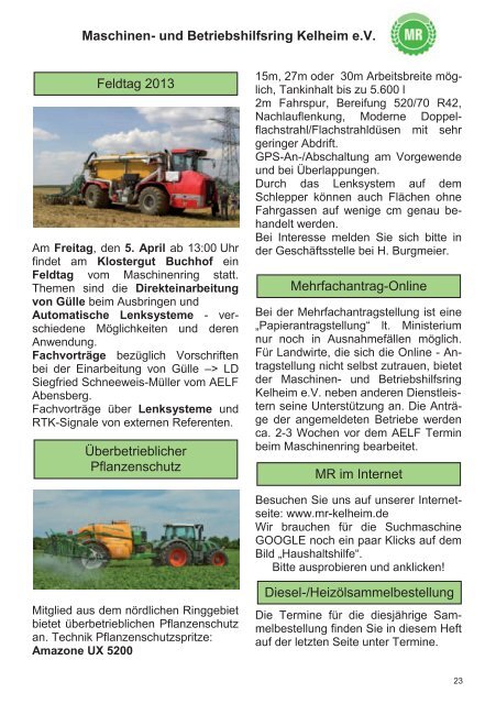 FrÃ¼hjahr 2013 - Amt fÃ¼r ErnÃ¤hrung, Landwirtschaft und Forsten ...