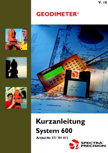 Kurzanleitung System 600