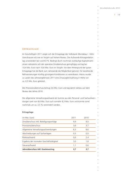 Geschäftsbericht 2011 als PDF - Volksbank Montabaur