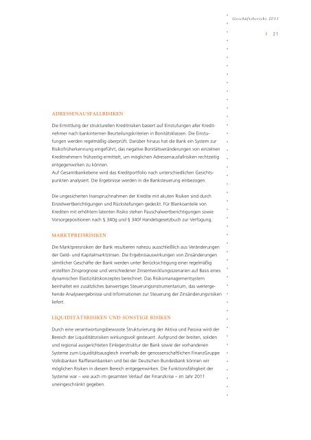 Geschäftsbericht 2011 als PDF - Volksbank Montabaur