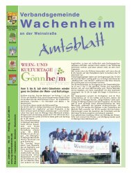 Amtsblatt vom 05.07.2013 - Verbandsgemeinde Wachenheim