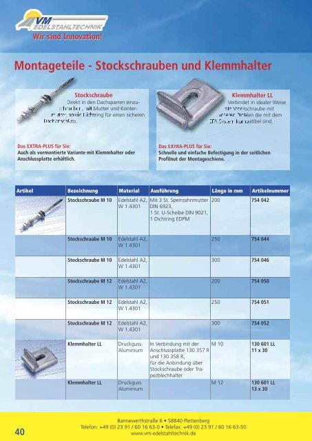 Wir sind Innovation! - VM Edelstahltechnik GmbH