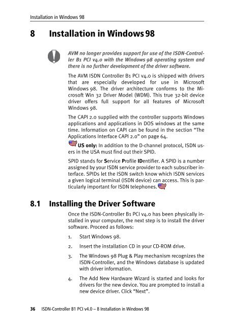 1 The AVM ISDN-Controller B1 PCI v4.0 - VoipAndGo