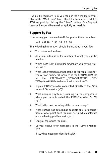 1 The AVM ISDN-Controller B1 PCI v4.0 - VoipAndGo