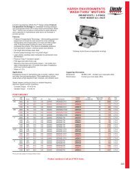 HARSH ENVIRONMENTS WASH-THRUâ¢ MOTORS