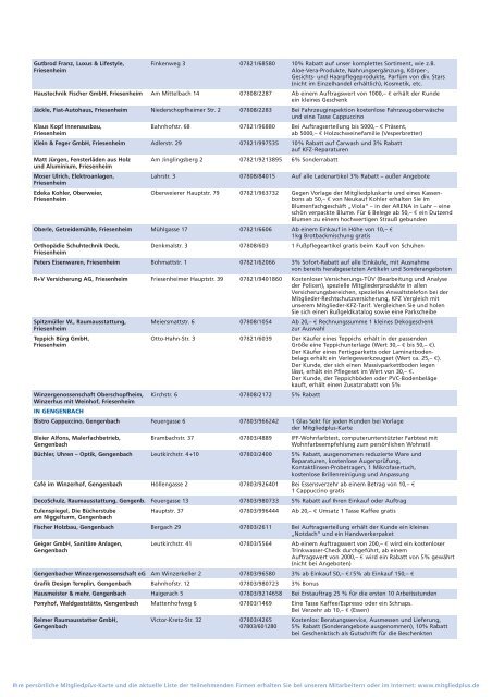 Mitgliedplus Liste_Mrz_2011_DRUCK ... - Volksbank Lahr eG