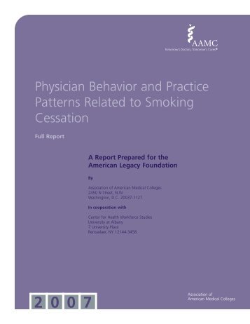 Physician Behavior and Practice Patterns Related to Smoking ...