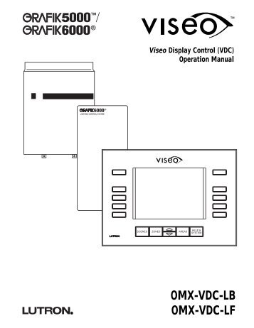 OMX-VDC-LB OMX-VDC-LF - Lutron