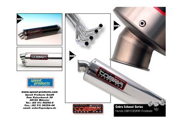 Cobra Exhaust Series - Speed Products