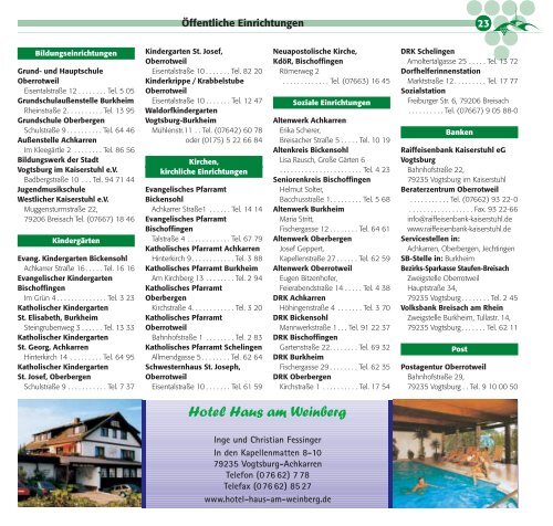 Werbung www.Gewerbeverein-Vogtsburg.de - Vogtsburg im ...