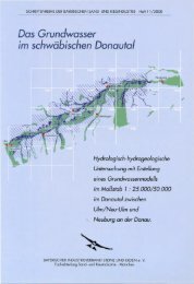 Das Grundwasser im schwäbischen Donautal - Bayerischer ...
