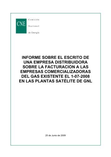 informe sobre el escrito de una empresa distribuidora sobre la ...