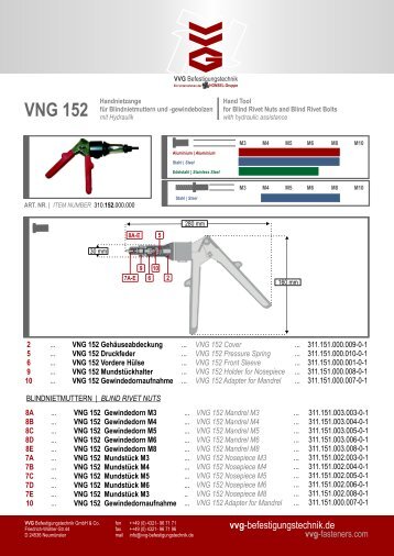 VNG 152 - VVG Befestigungstechnik GmbH & Co