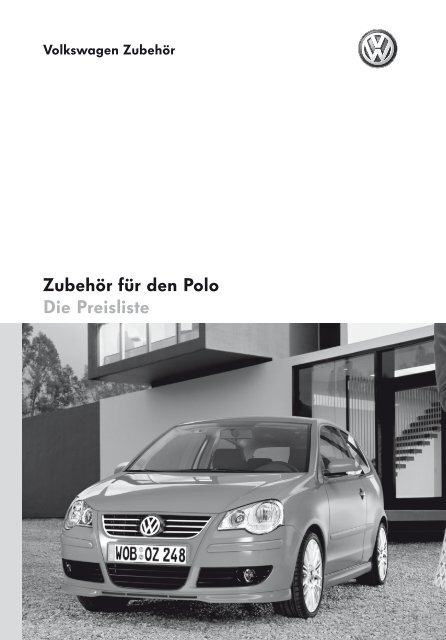 Zubehör für den Polo Die Preisliste - Volkswagen Zubehör