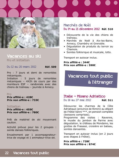 Catalogue Vacances 2012 - Visualis