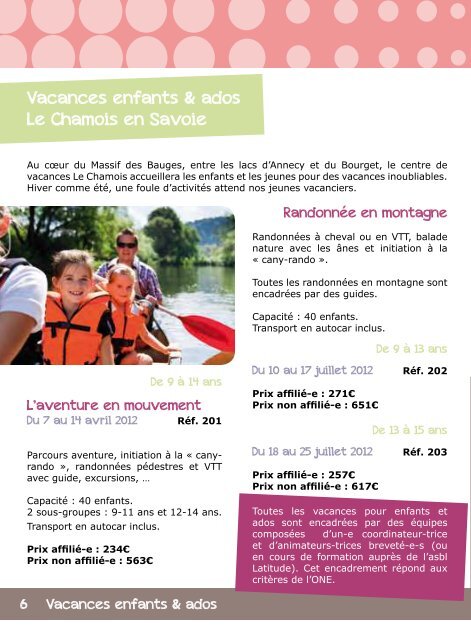 Catalogue Vacances 2012 - Visualis