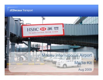 Macau International Airport Media Kit - JCDecaux Group