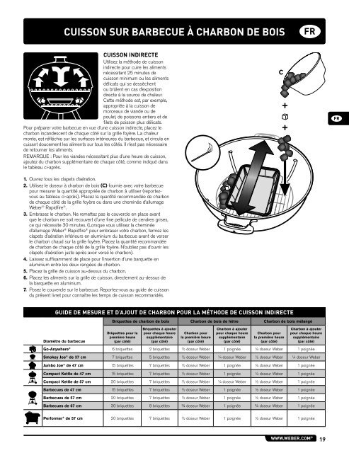 charcoal grill owner's guide guide d'utilisation du barbecue ... - Weber