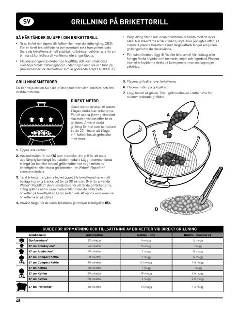 charcoal grill owner's guide guide d'utilisation du barbecue ... - Weber