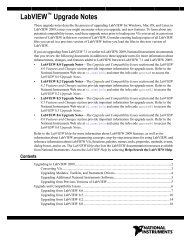 LabVIEW Upgrade Notes - National Instruments