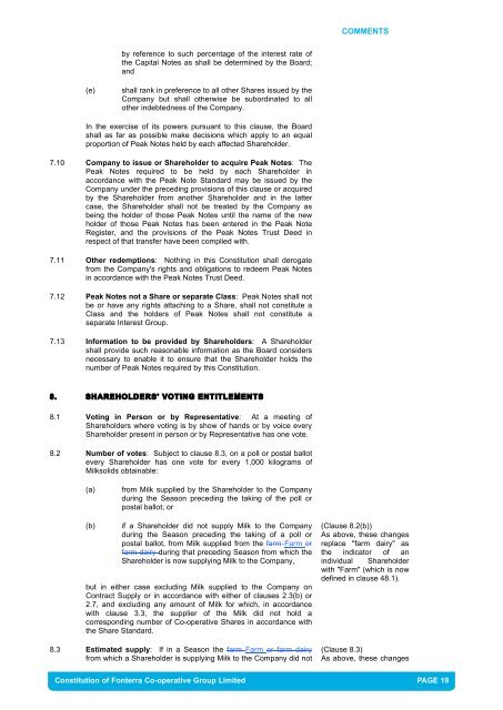 Constitution of - Fonterra