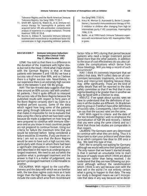 Haematologica 2000;85:supplement to no. 10 - Supplements ...