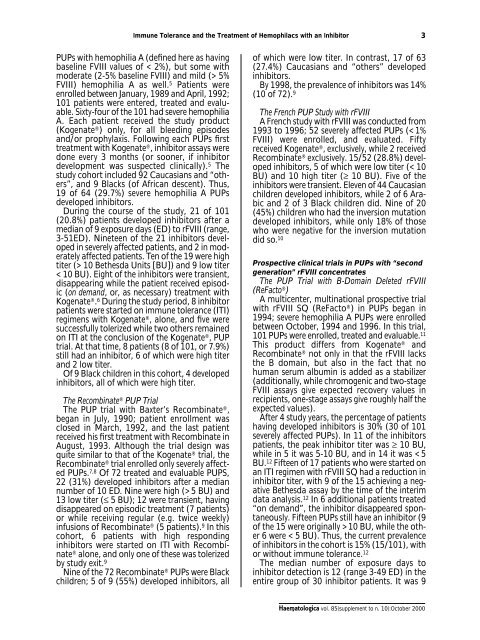 Haematologica 2000;85:supplement to no. 10 - Supplements ...