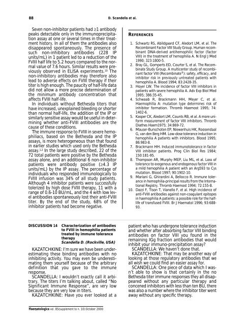 Haematologica 2000;85:supplement to no. 10 - Supplements ...