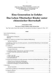 Eine Generation in Gefahr: Das Leben Tibetischer Kinder unter ...