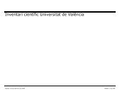 Inventari cientÃ­fic Universitat de ValÃ¨ncia