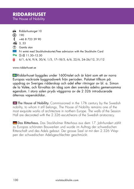 Stockholmskortet The Stockholm Card