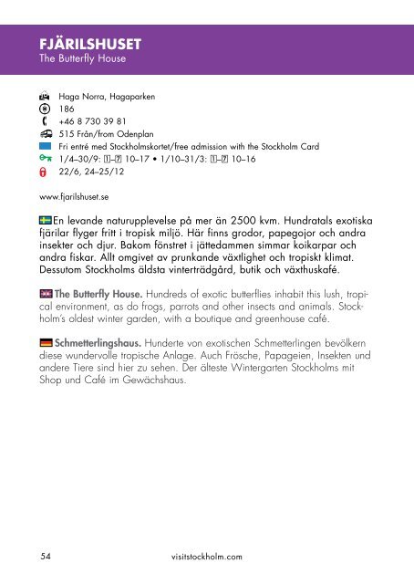 Stockholmskortet The Stockholm Card