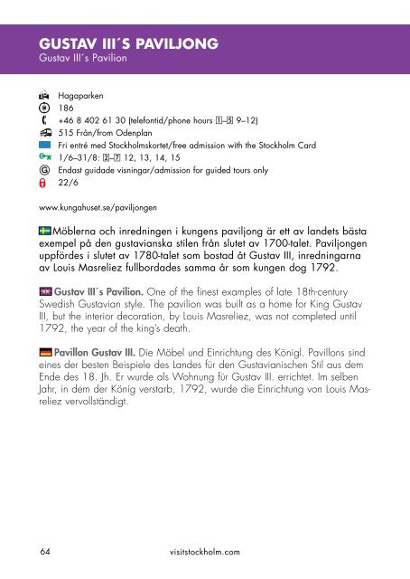 Stockholmskortet The Stockholm Card