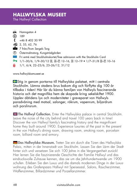 Stockholmskortet The Stockholm Card